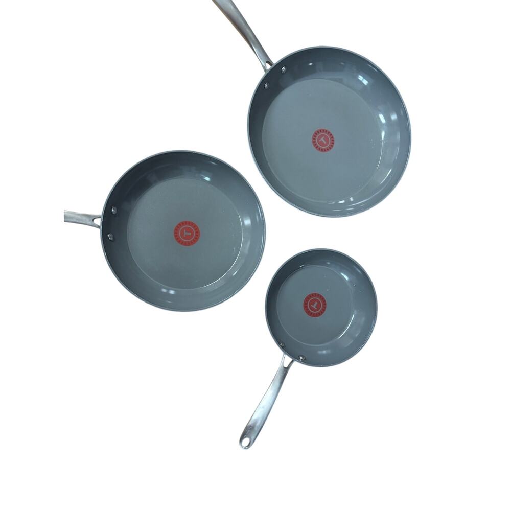 T-fal Ceramic Non-Stick Frypan Set, 3-piece